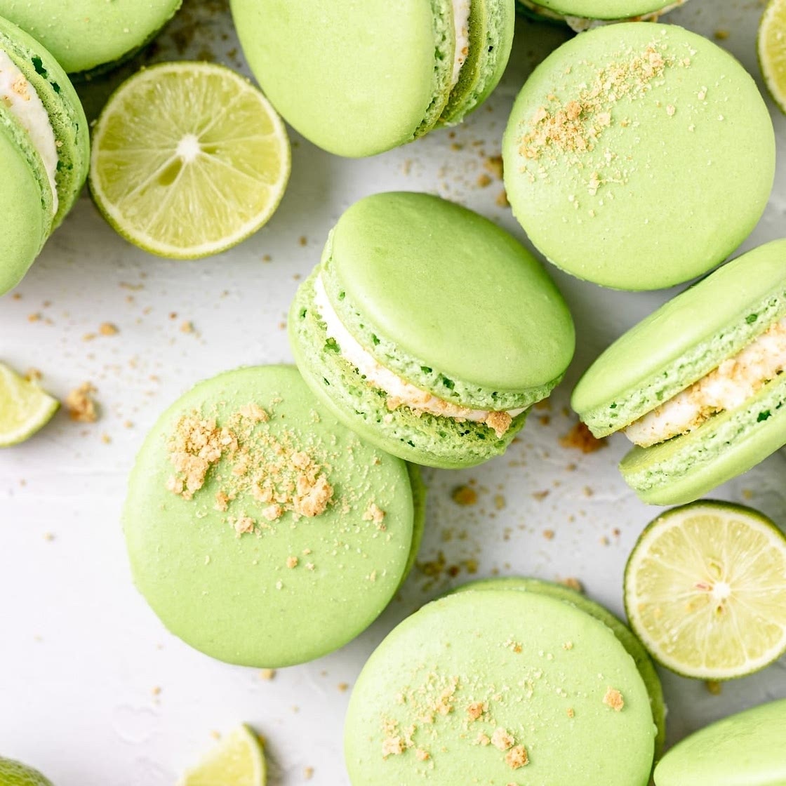 Key Lime Pie Macarons