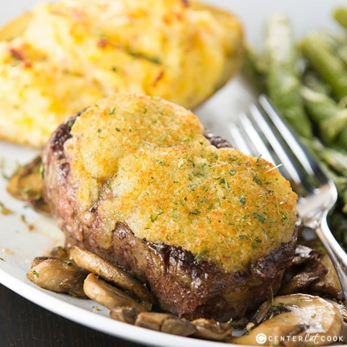 Parmesan Crusted Steak