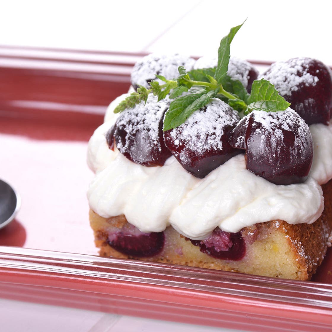 Bizcocho húmedo de cerezas sin gluten #FestejaCeliaco