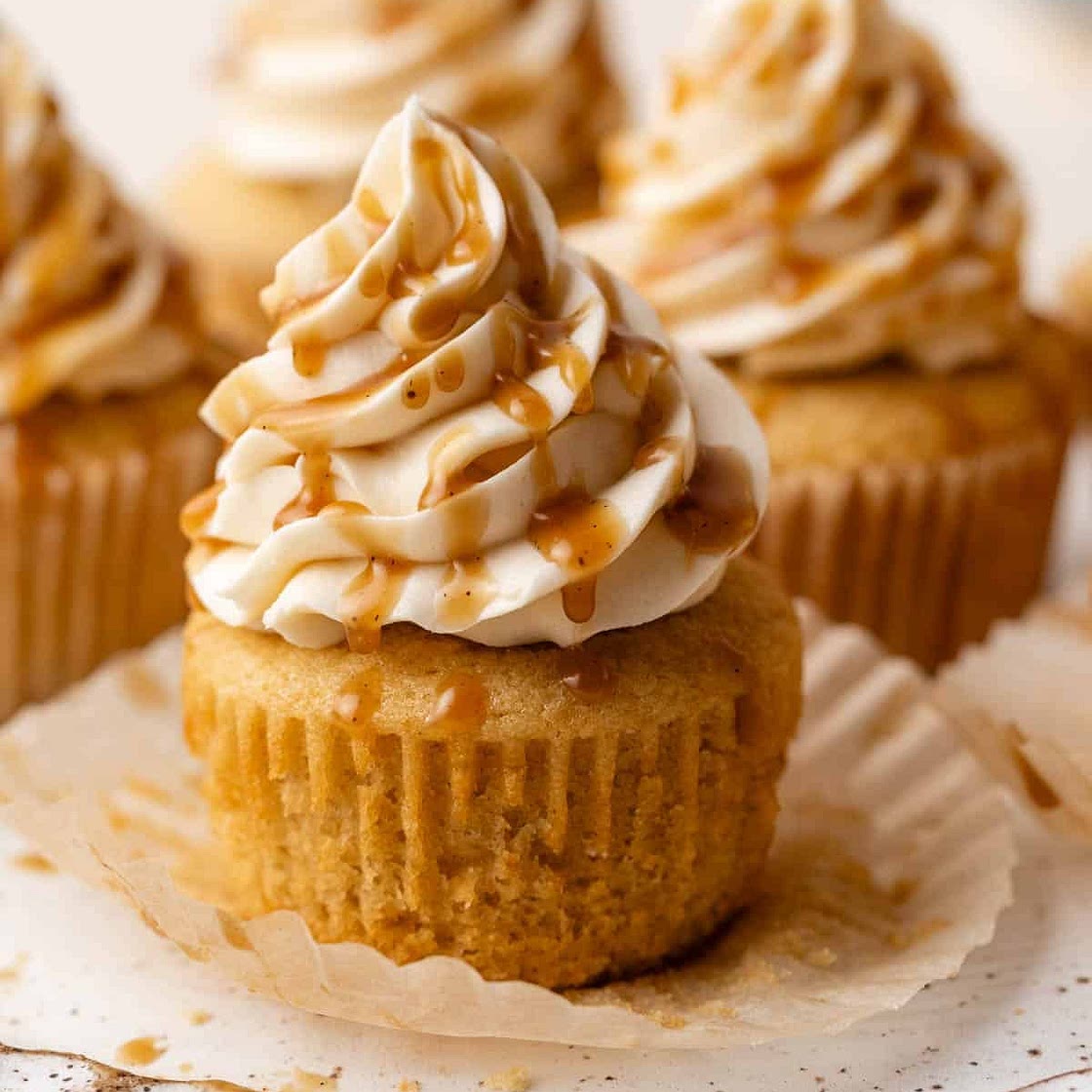 Brown Sugar Butterscotch Cupcakes