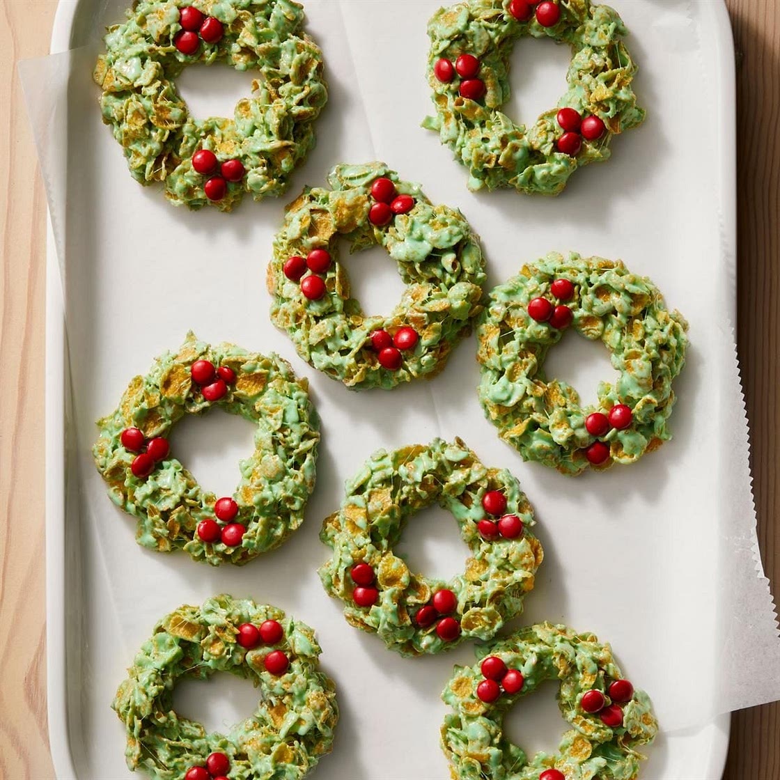 Christmas Wreath Cookies