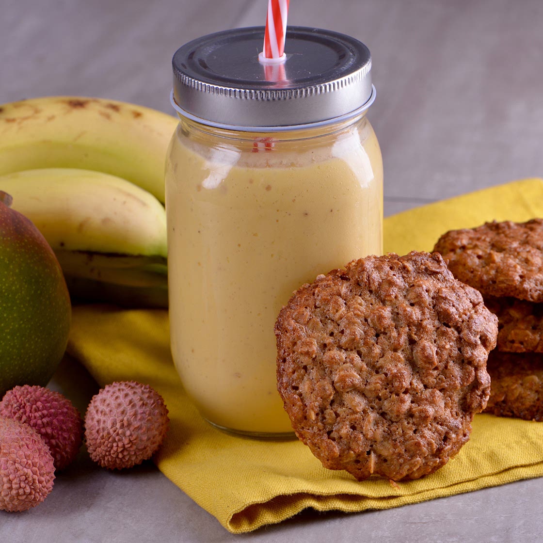 Galletas de avena con batido