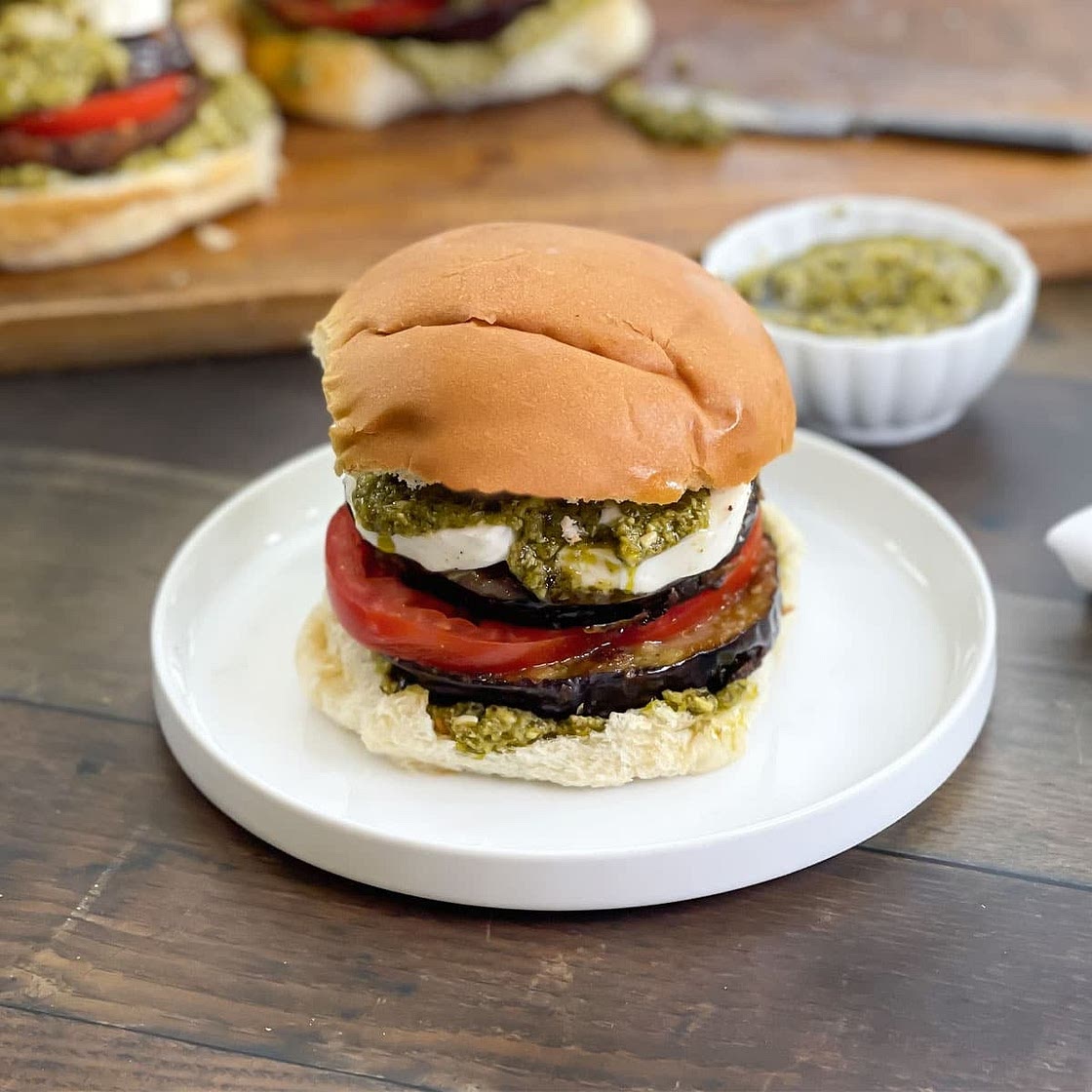 Mediterranean Eggplant Burger Recipe