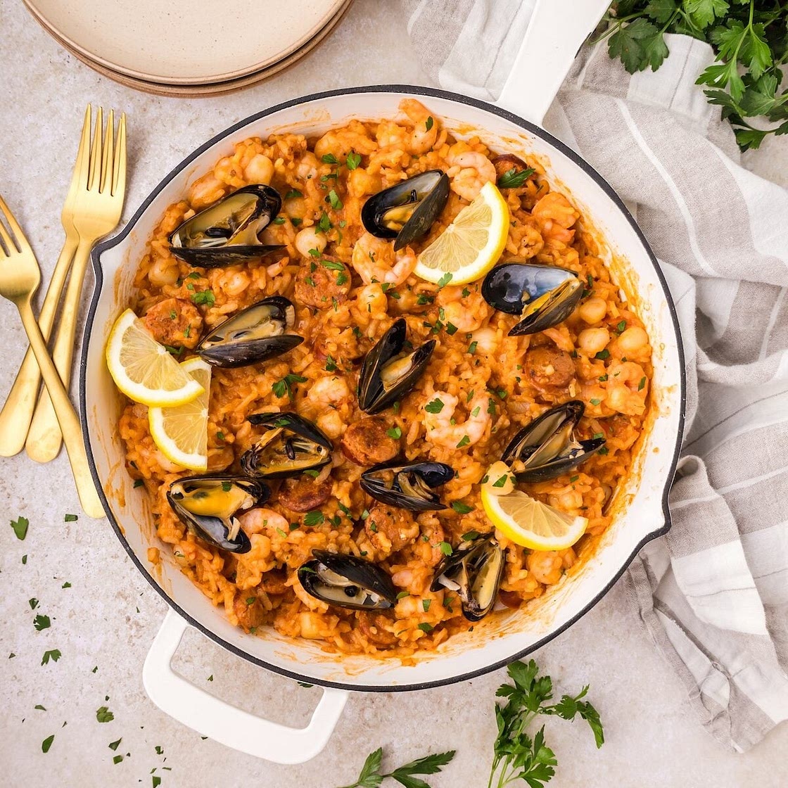 Spanish Seafood Paella