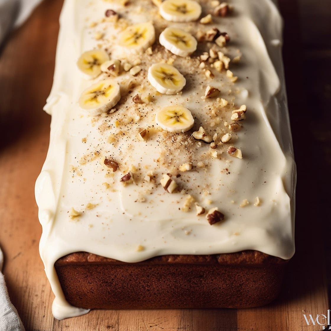 Mary Berry Banana Bread with Cinnamon Cream Cheese Frosting