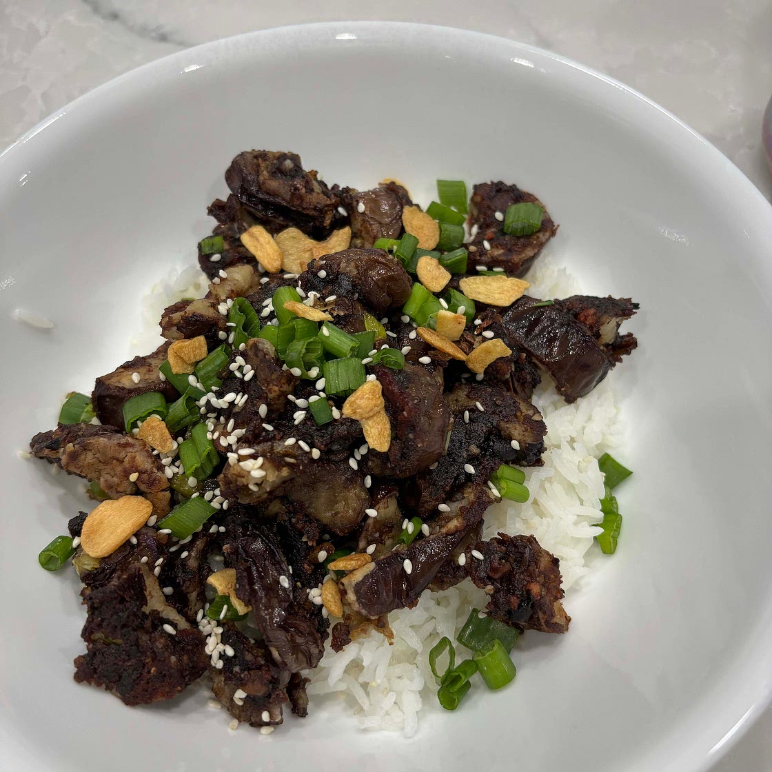 Chinese Sticky Garlic Eggplant