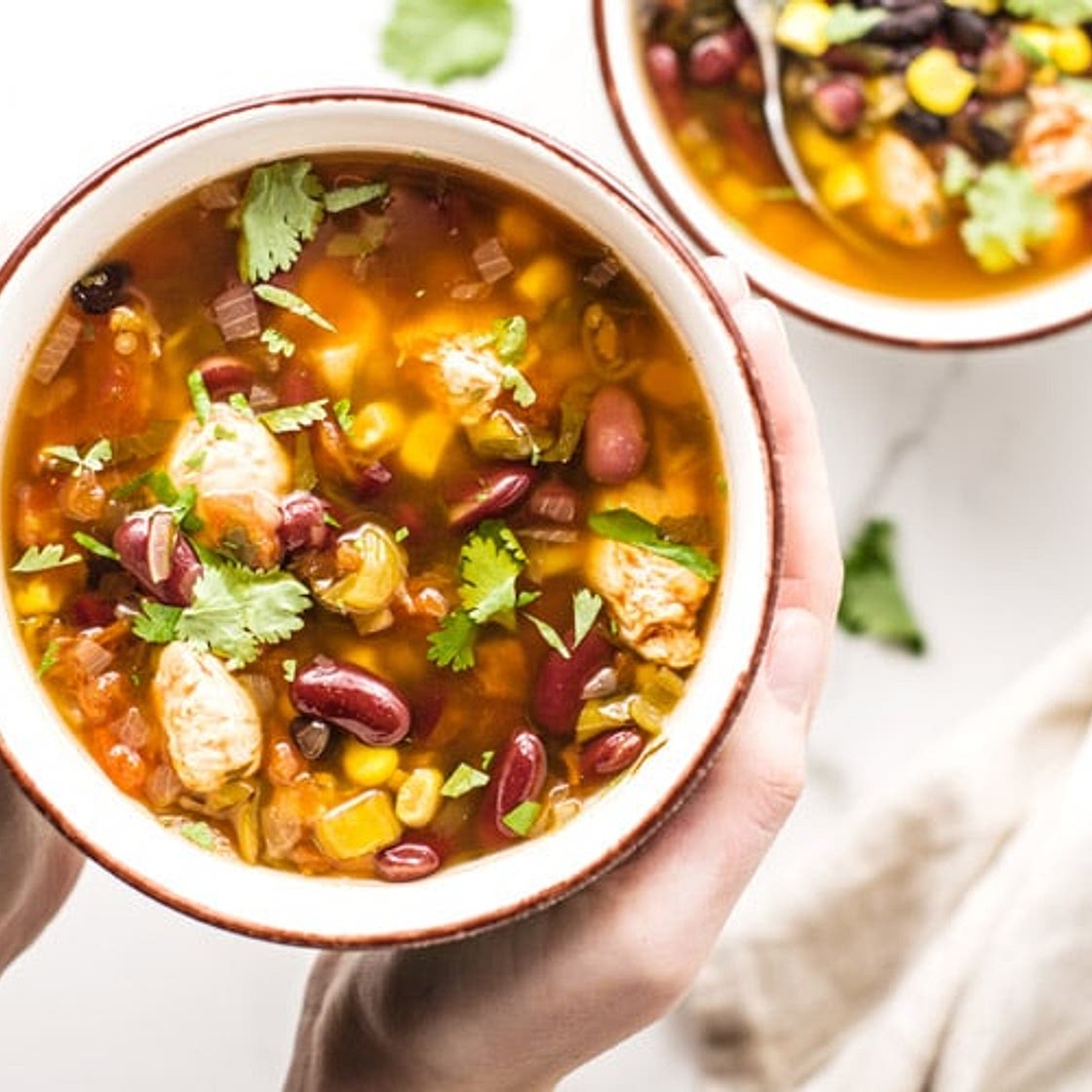 Slow Cooker Fiesta Chicken Soup