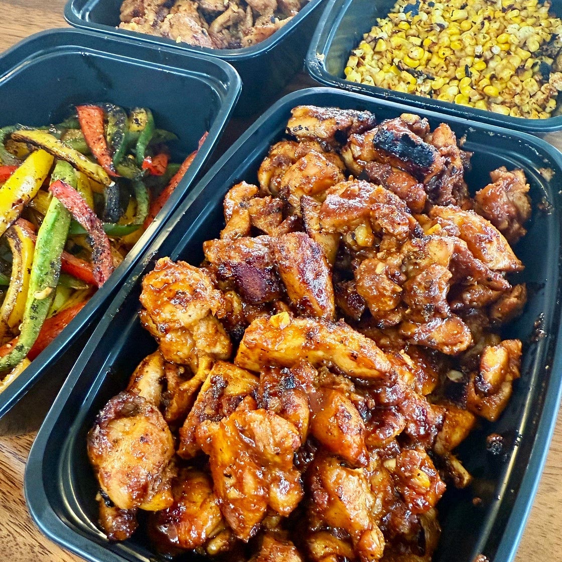 Blackstone BBQ Chicken and Veggie Meal Prep