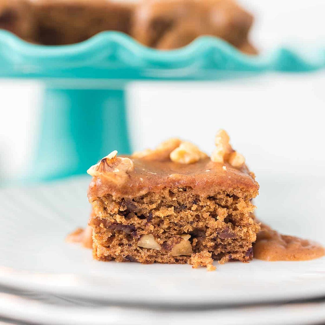 Moist Date Cake Recipe with Natural Toffee Sauce (Easy, Naturally Sweetened)