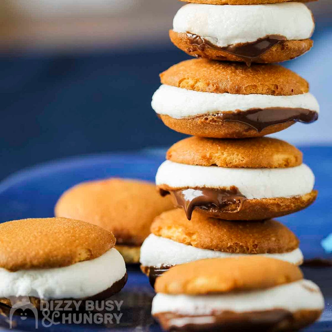 Microwave S'mores with Vanilla Wafers