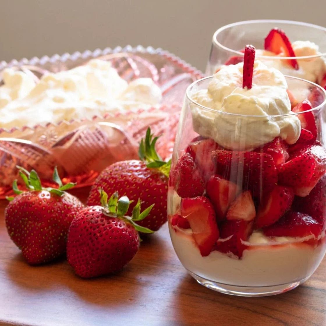 Strawberries Chantilly - A Delightful Spring dessert