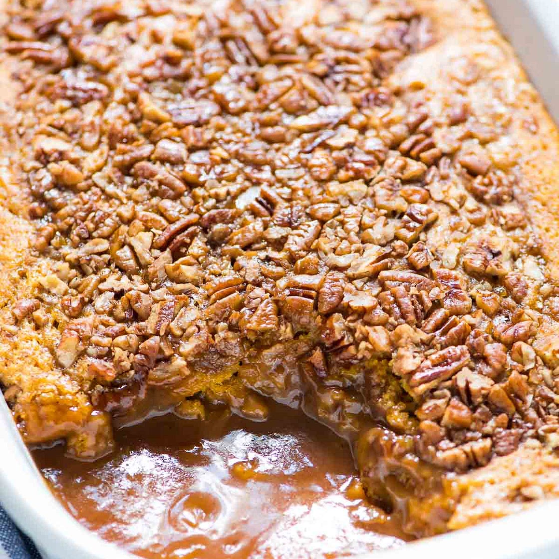 Pumpkin Pecan Cobbler