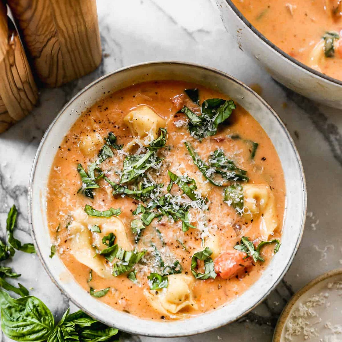 Creamy Tortellini Soup