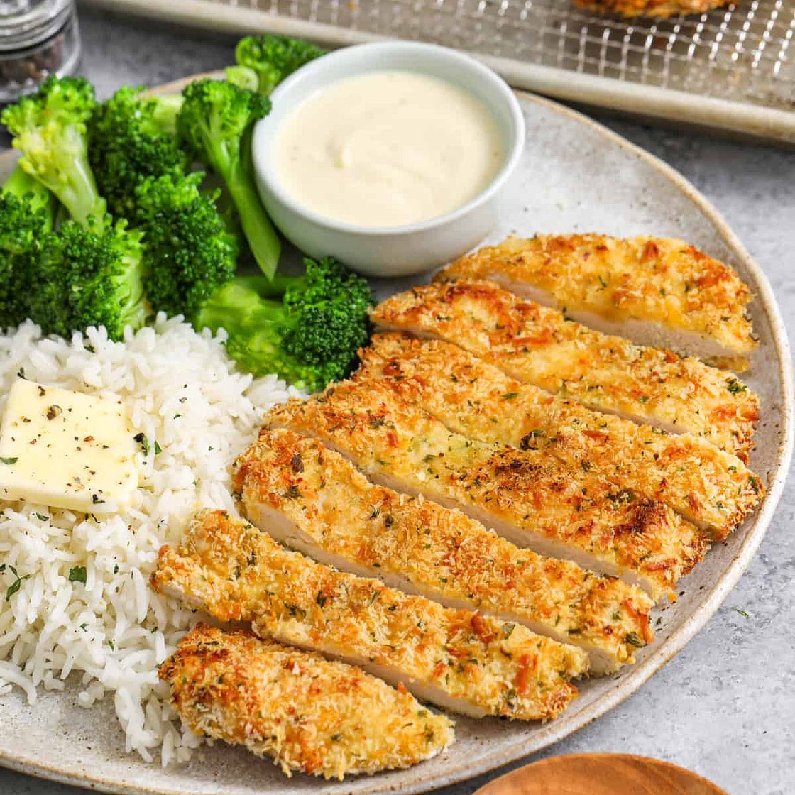 Crispy Parmesan Crusted Chicken