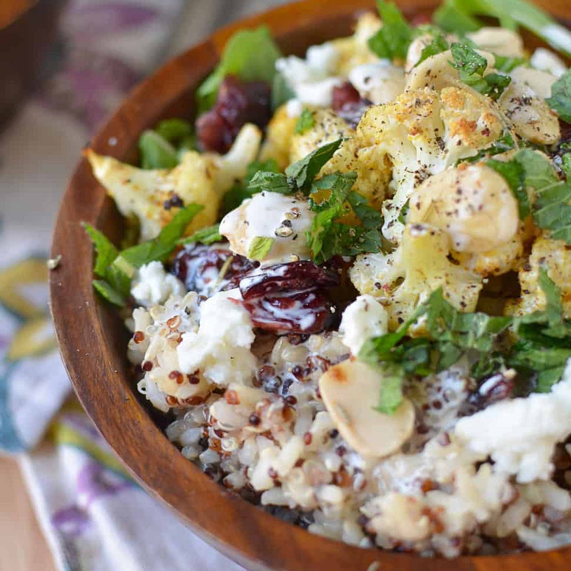 Vegetarian Cauliflower Rice Bowl
