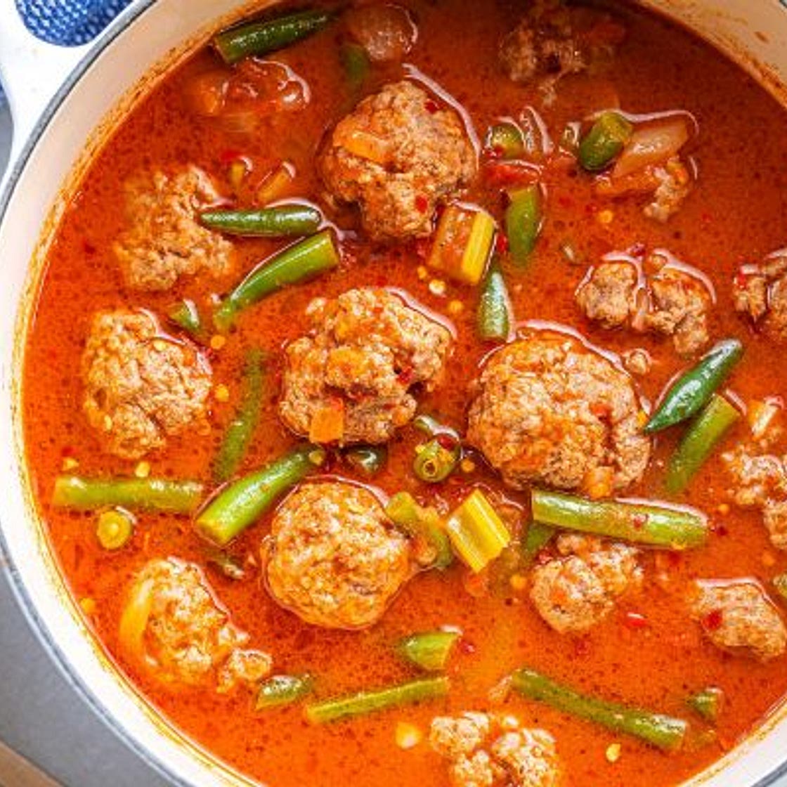 Green Chile Cheeseburger Soup