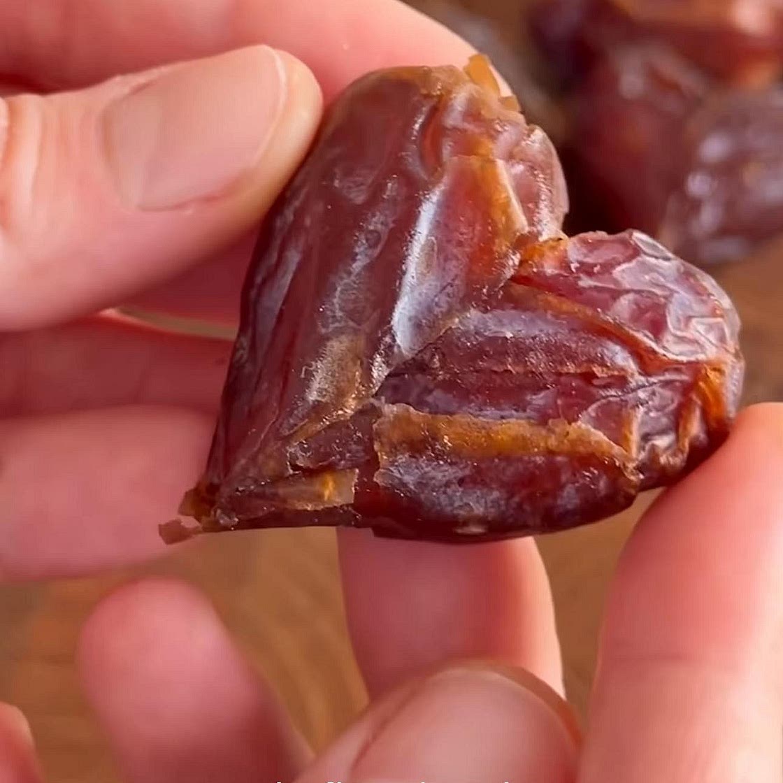 Chocolate covered date hearts