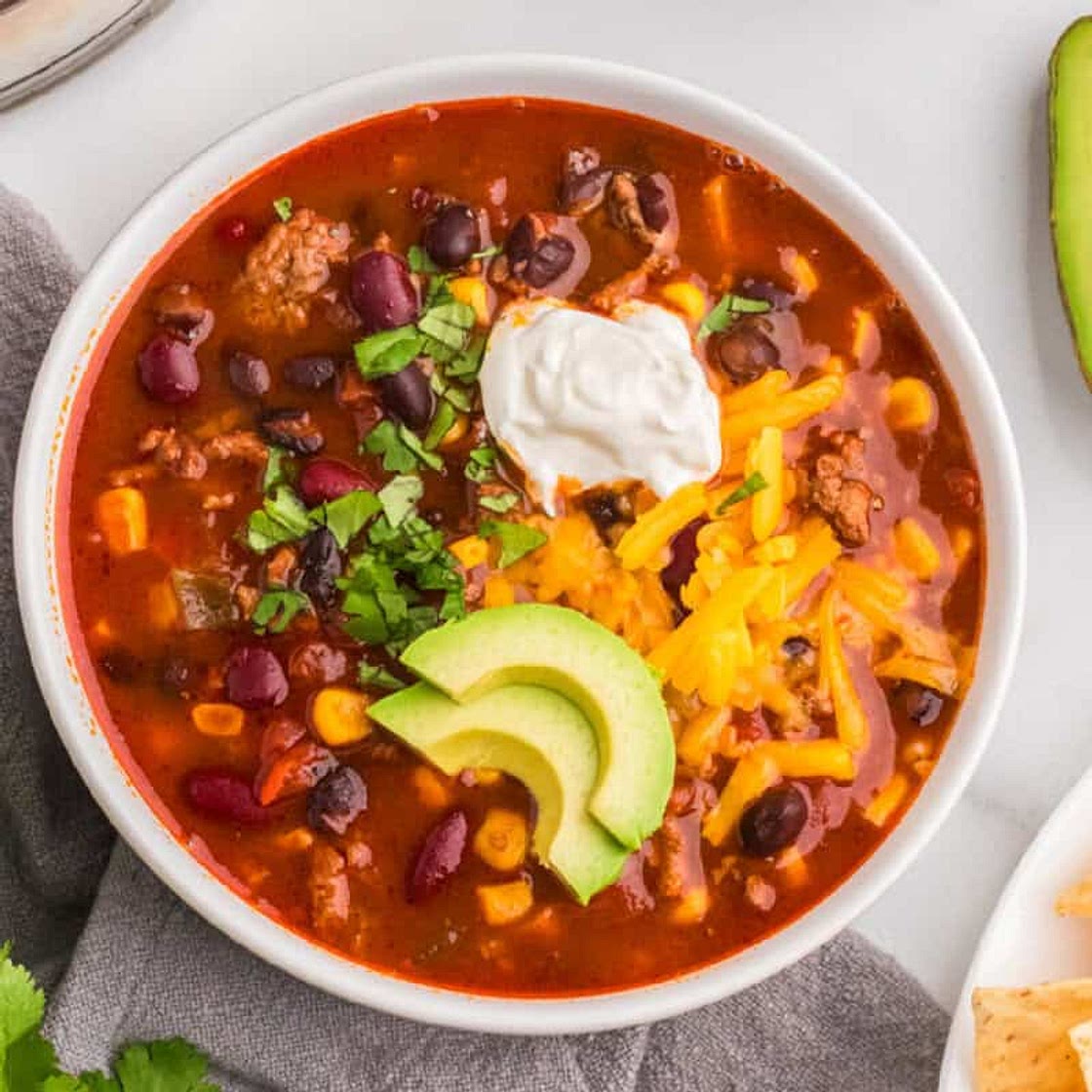 Ground Turkey Taco Soup