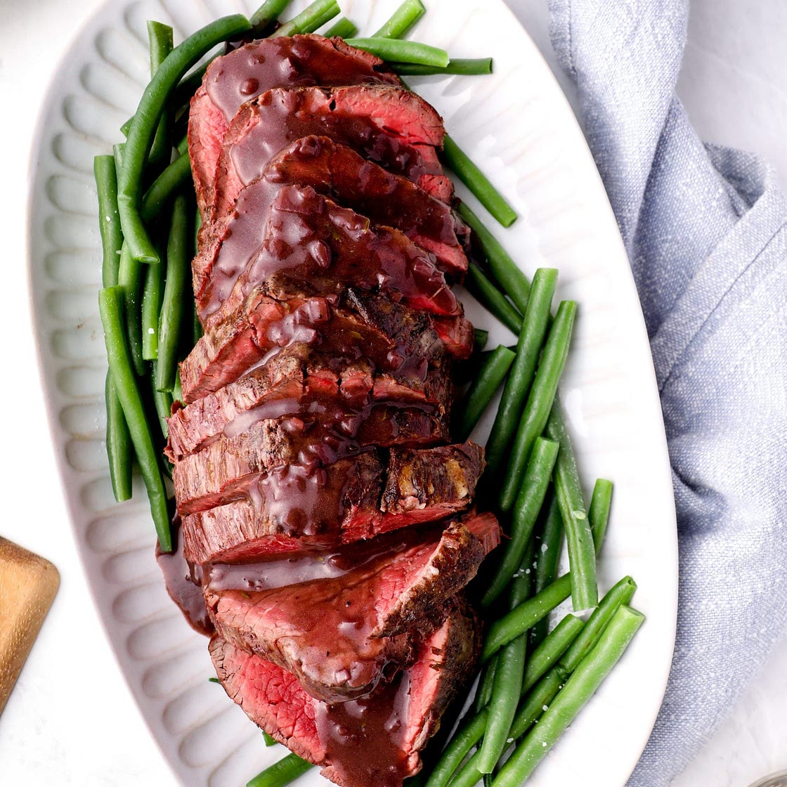 Roast Beef Tenderloin with Red Wine Sauce