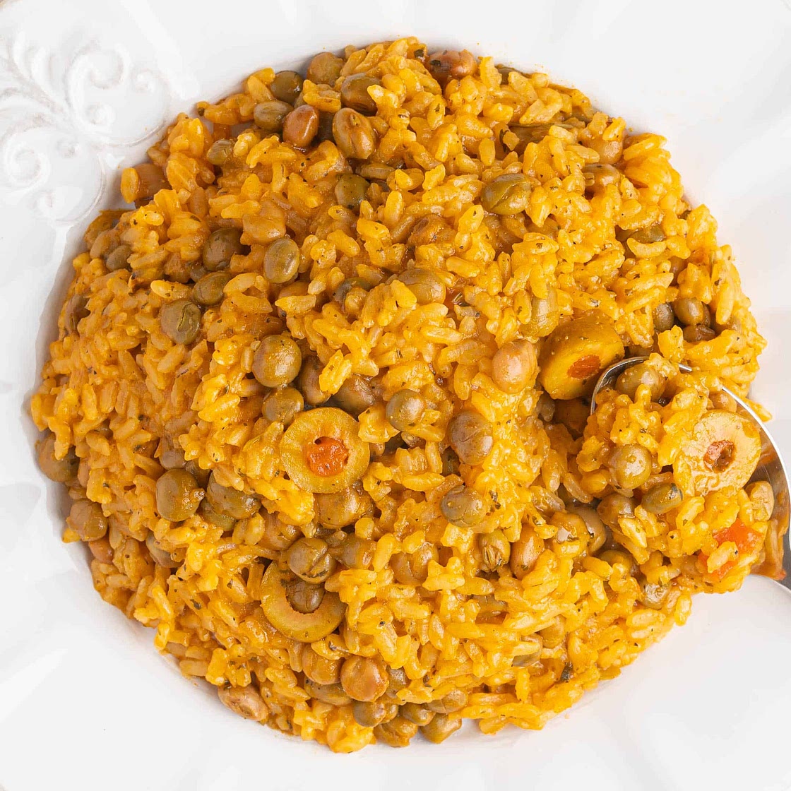 Puerto Rican Rice & Beans with Sofrito (Arroz con Gandules)