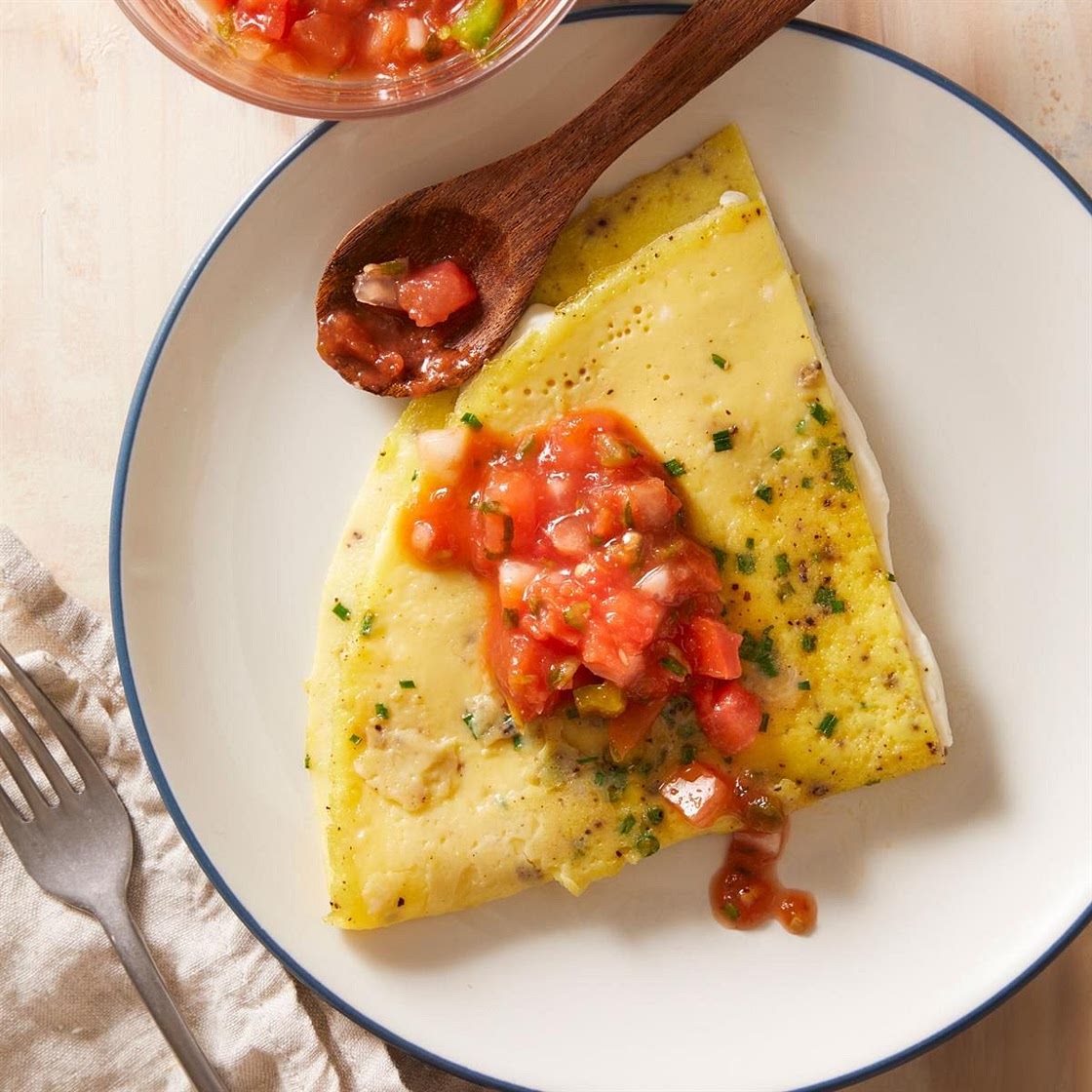 Cream Cheese & Chive Omelet