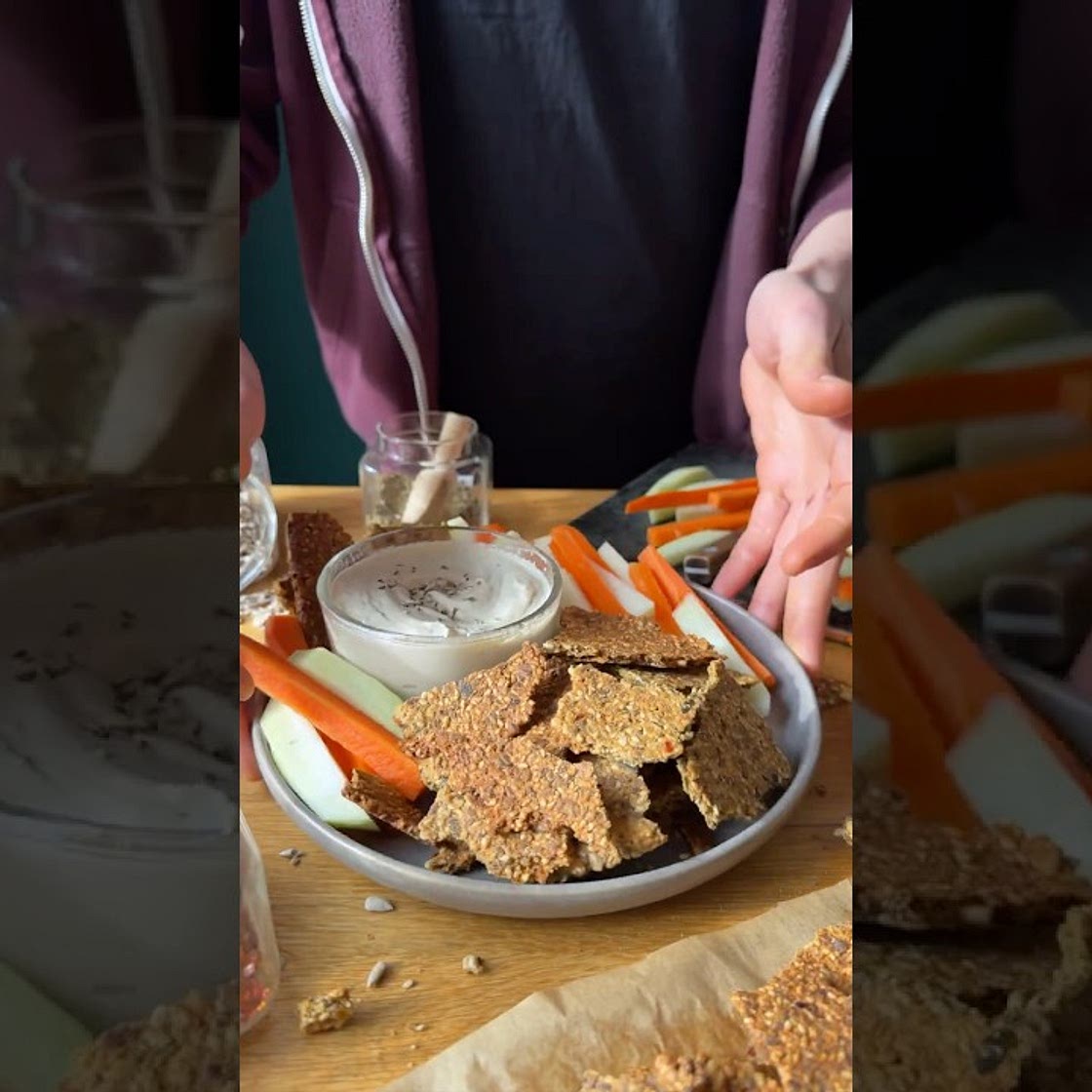 Kichererbsen-Saat- & Kern-Cracker