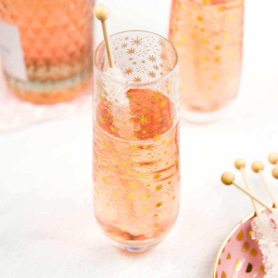 Pink Champagne Cocktail
