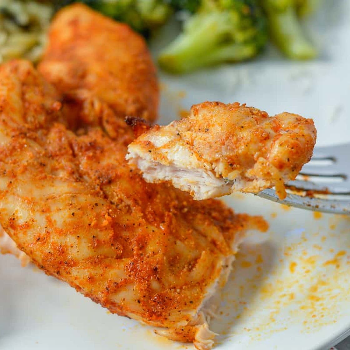 Air Fryer Chicken Tenders (Low Carb-No Breading)