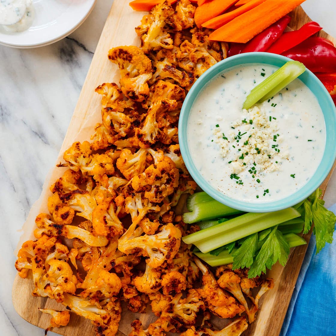 Roasted Buffalo Cauliflower