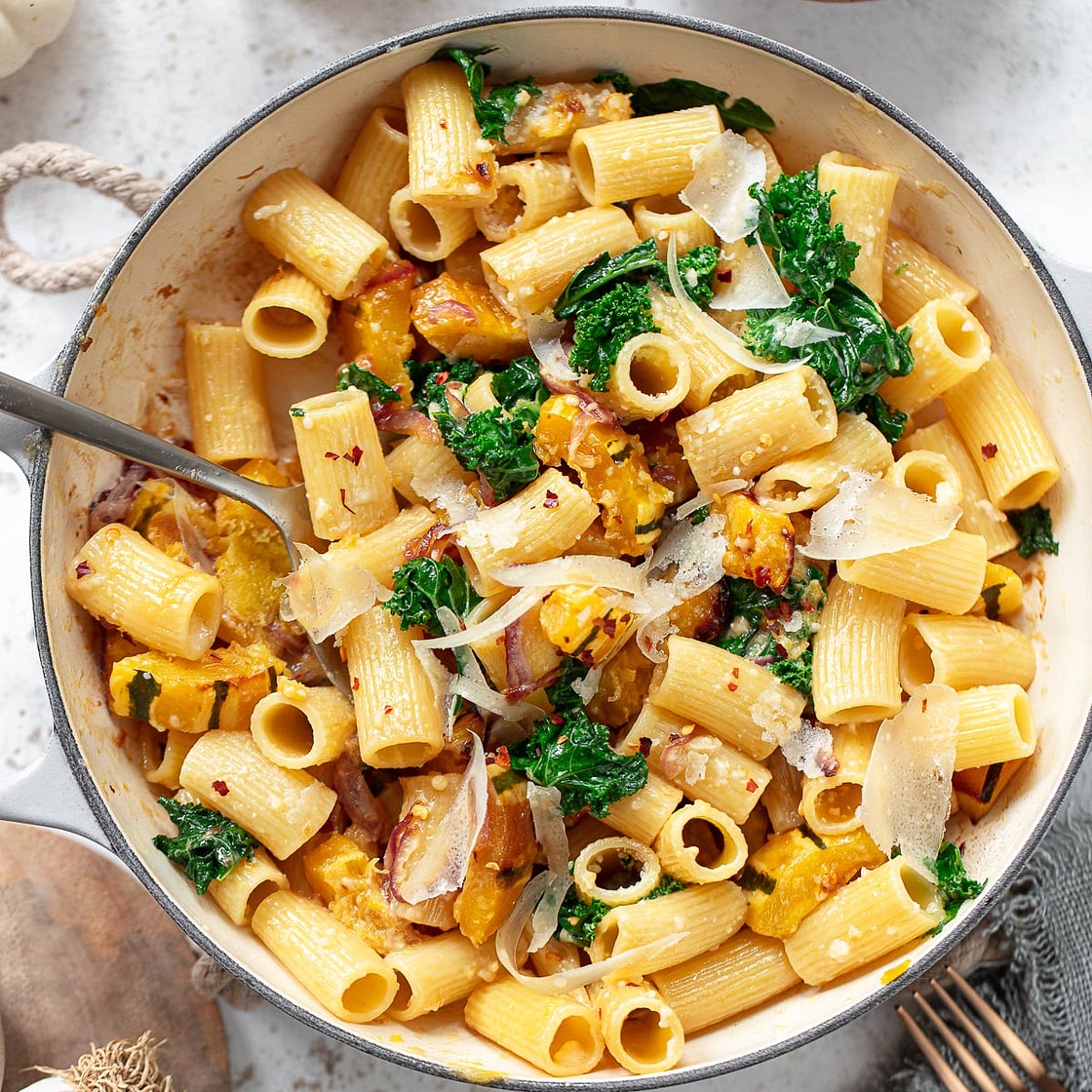 Roasted Delicata Squash Pasta