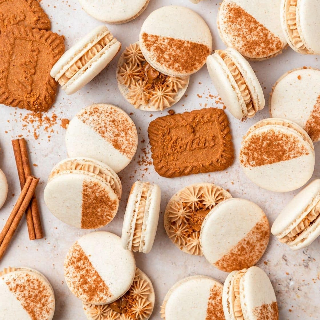 Biscoff Cookie Butter Macarons