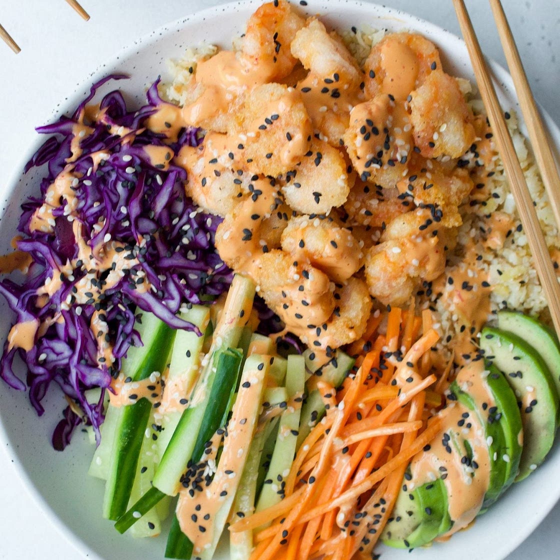 Dynamite Shrimp Sushi Bowl