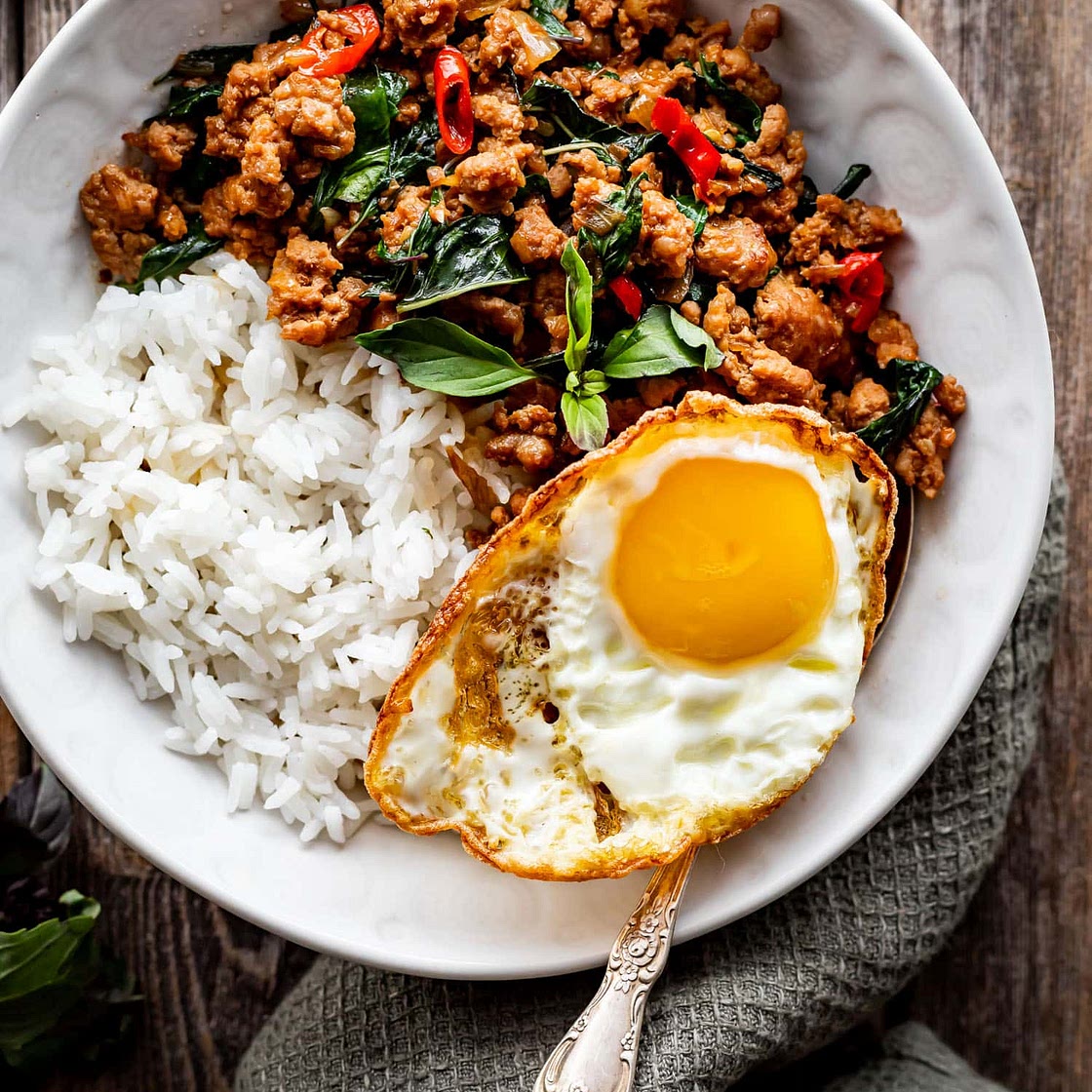 Pad Kra Pao (Thai Basil Pork)