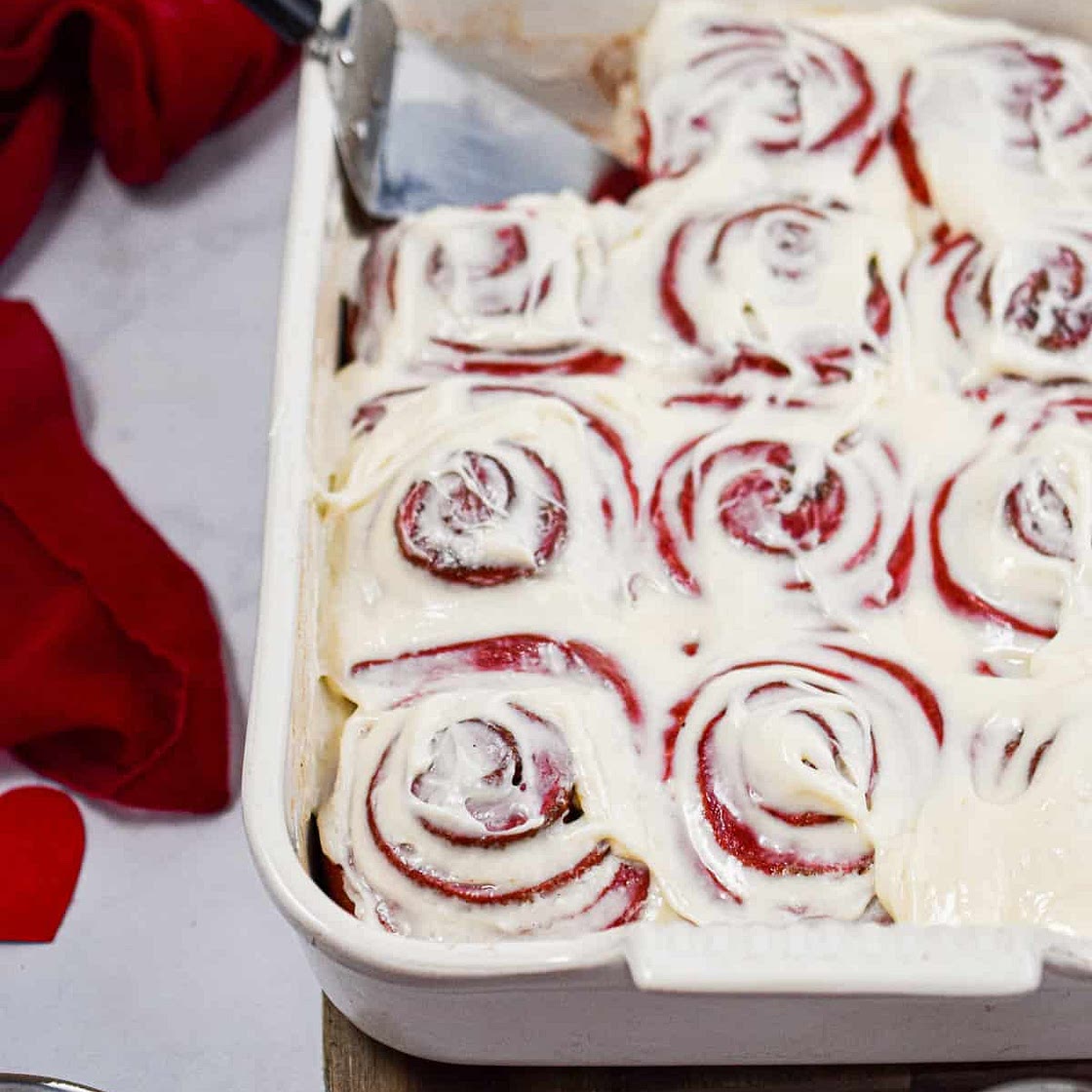 Red Velvet Cinnamon Rolls