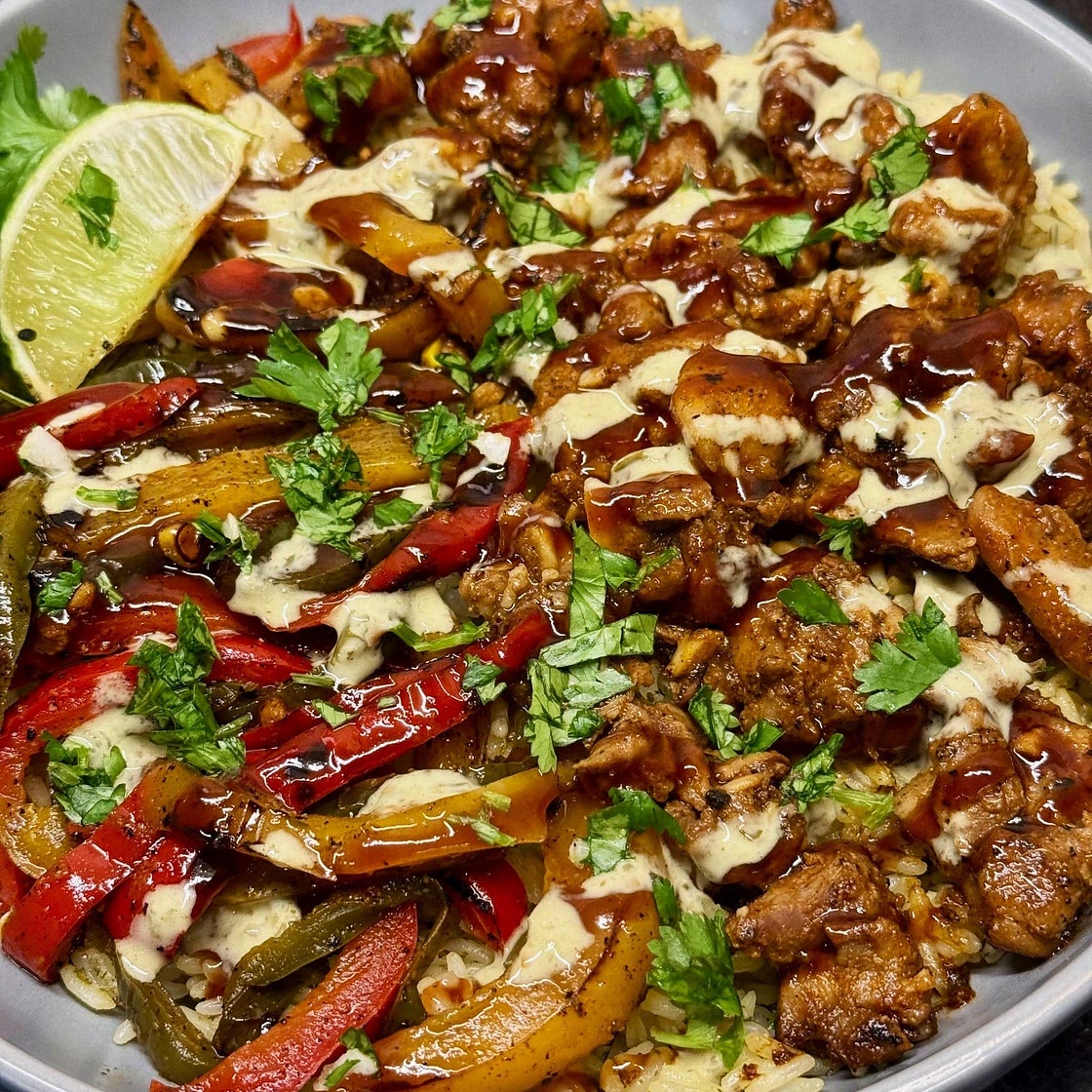 BBQ Chicken and Veggie Bowls