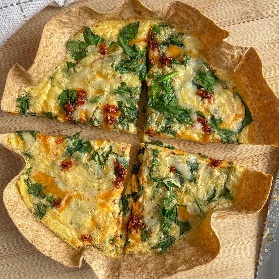 The Best Tortilla Quiche