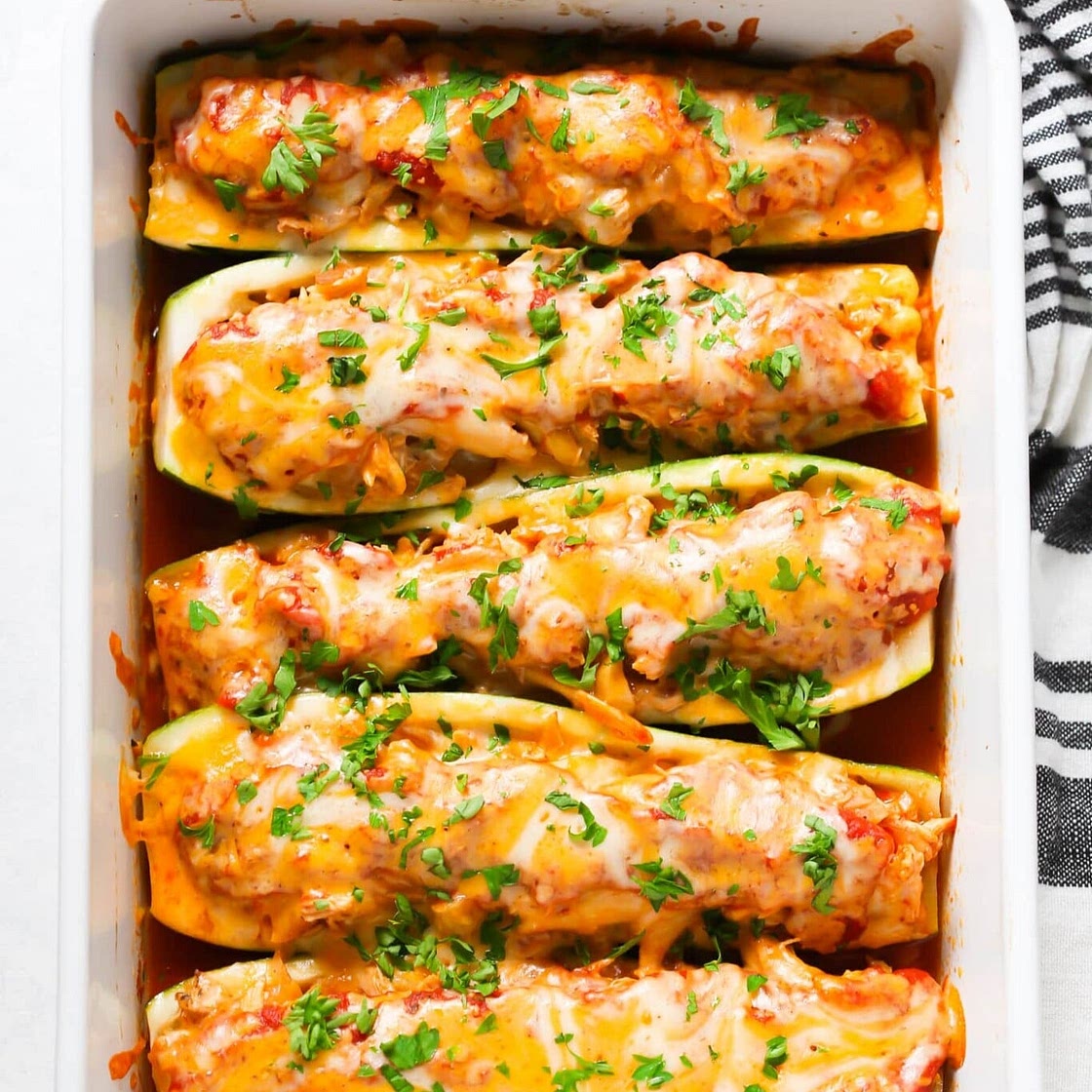 Chicken Zucchini Boats