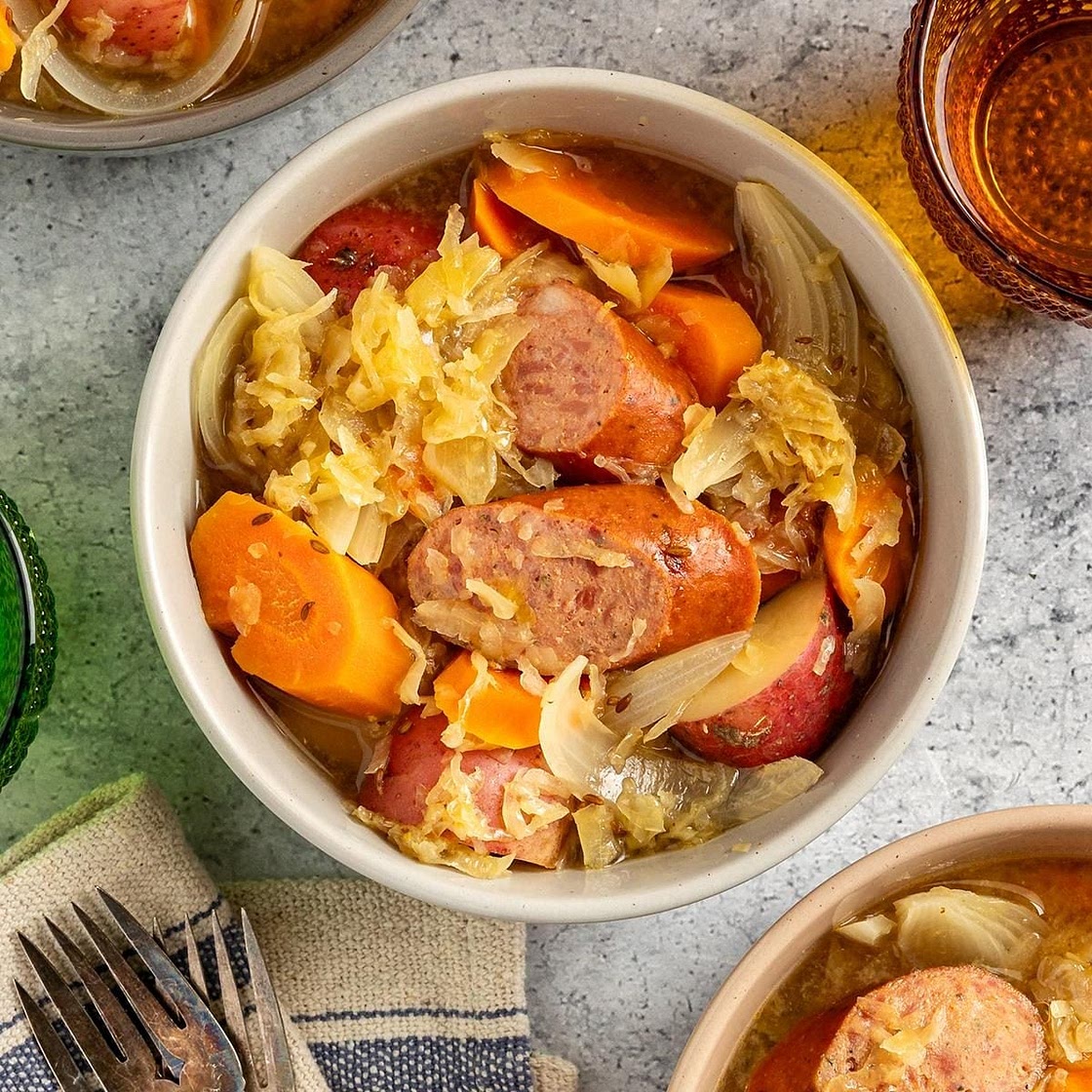Sausage Sauerkraut Soup