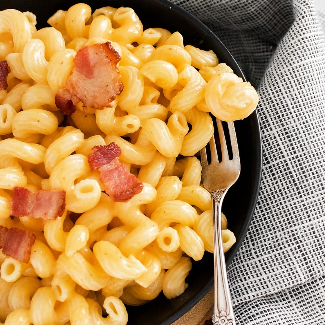 Pressure Cooker Bacon Mac and Cheese