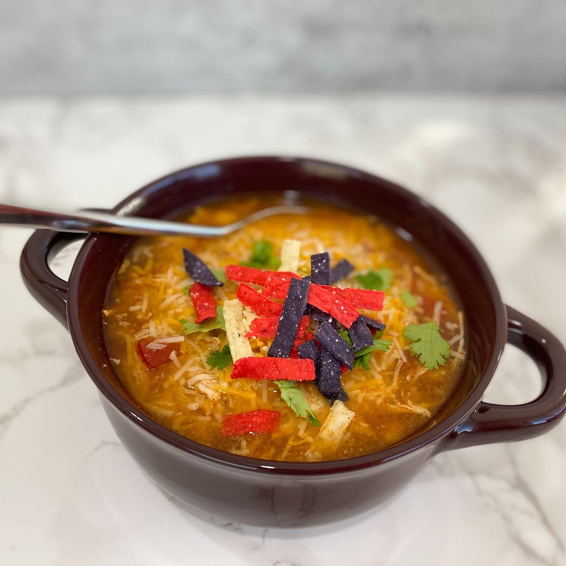 Slow Cooker Chicken Tortilla Soup