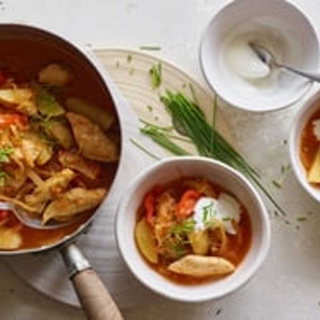 Pouletragout mit Sauerkraut