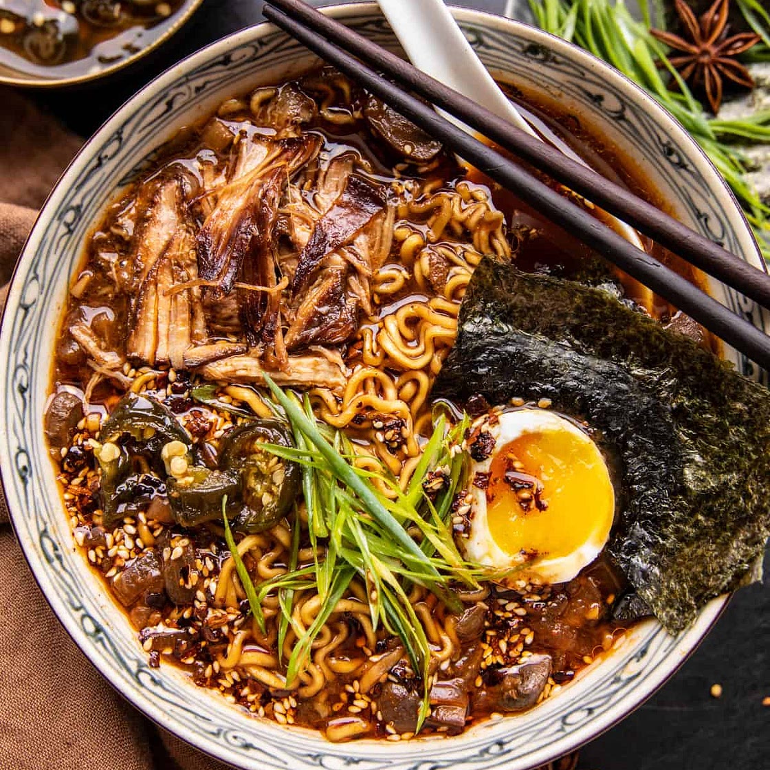 Crockpot Crispy Pork Ramen