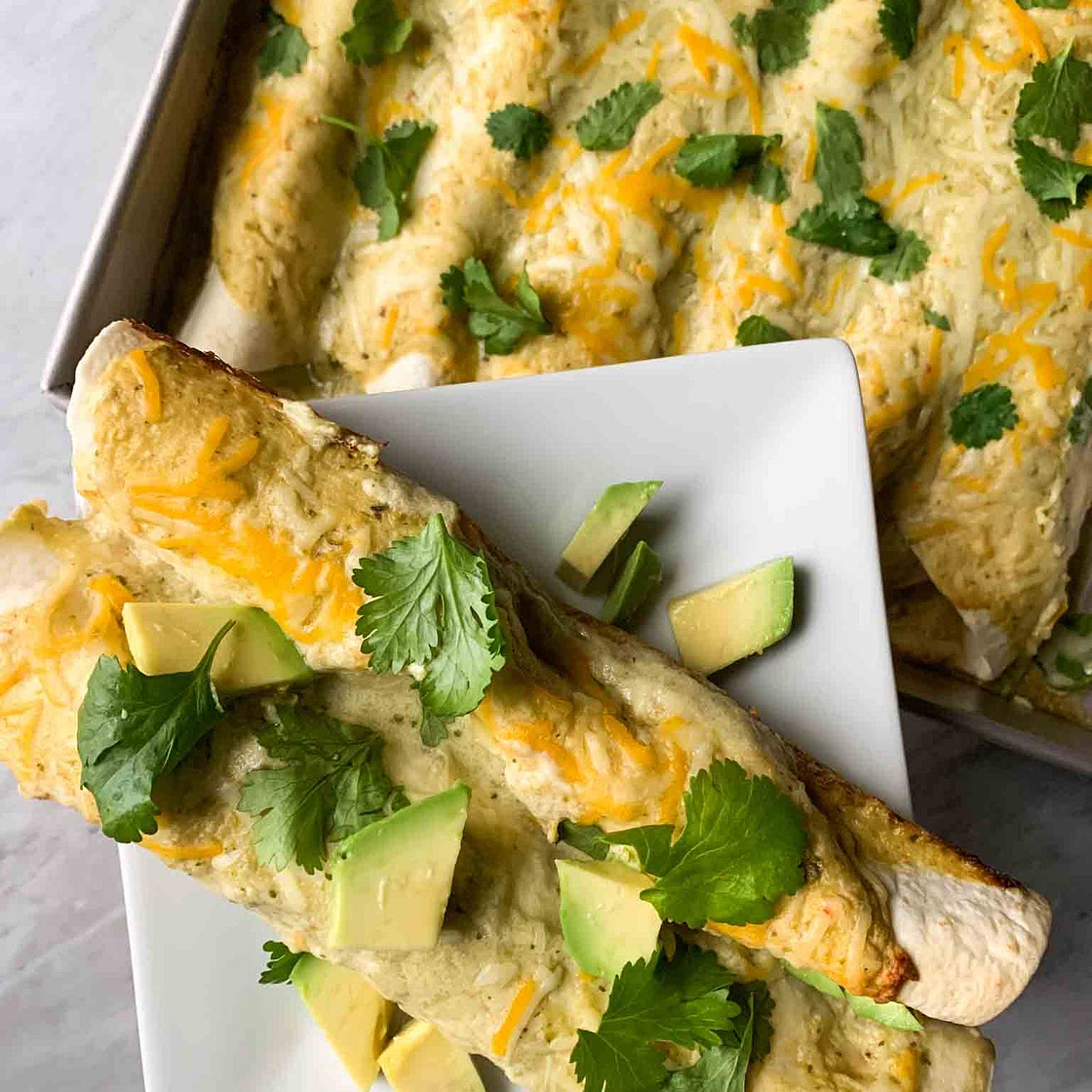 Healthy Chicken Enchiladas