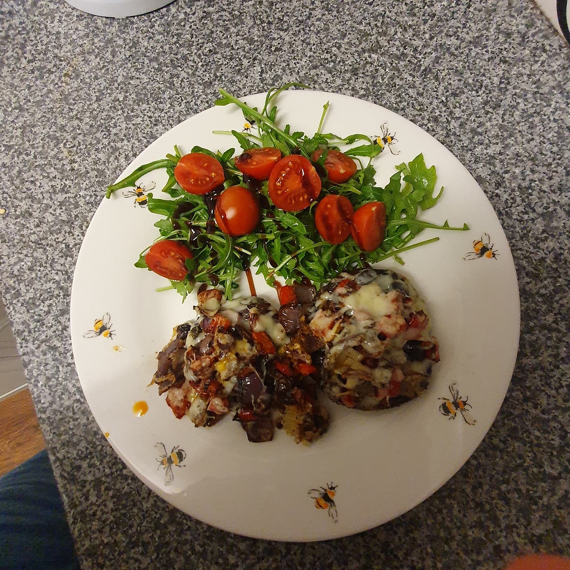 Fajita-Stuffed Portobello Mushrooms