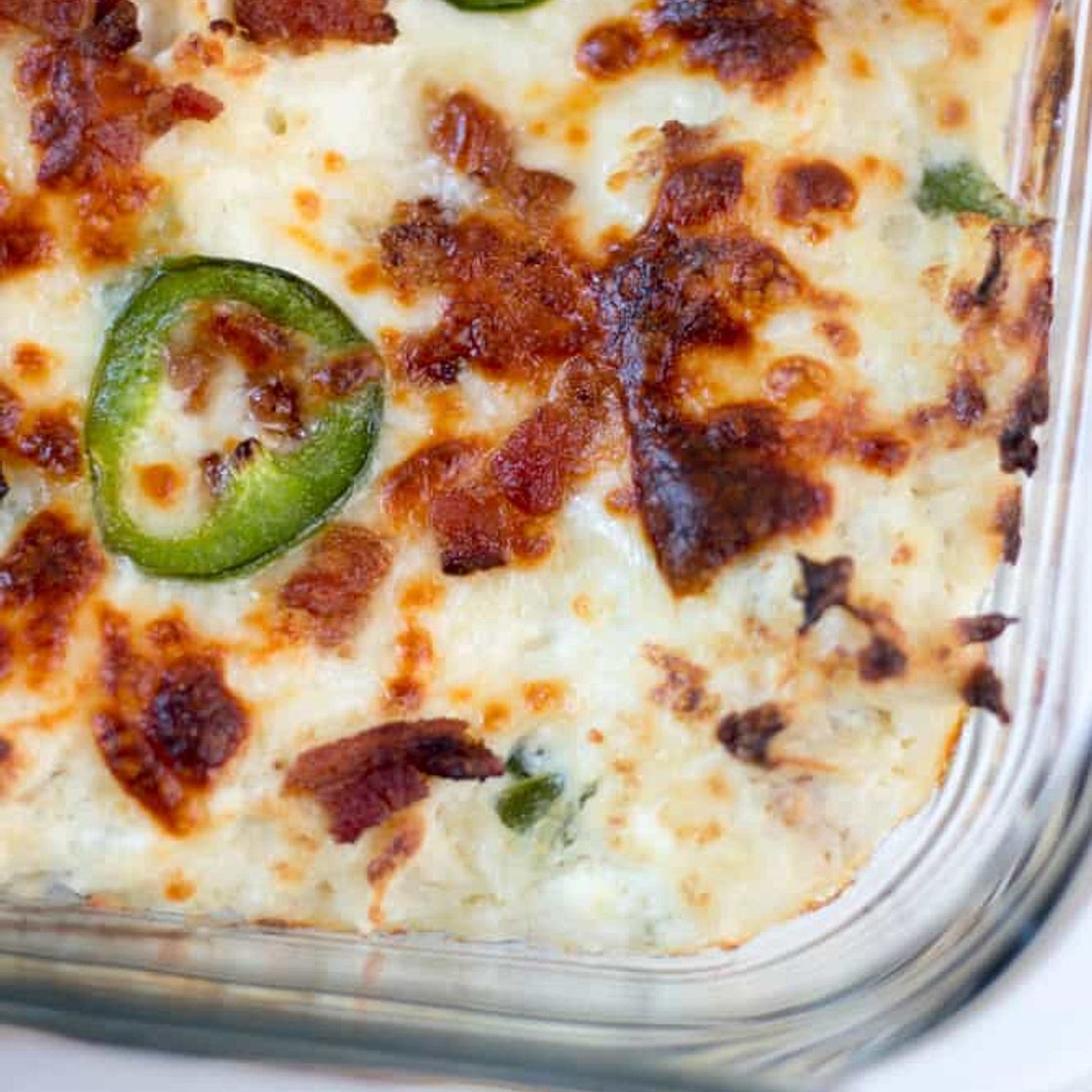 Jalapeño Popper Chicken Casserole with Bacon