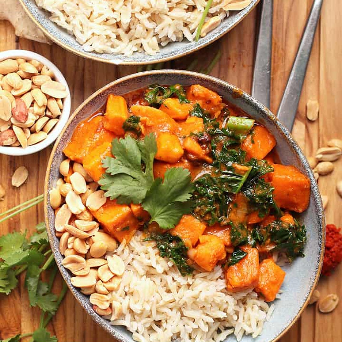 Sweet Potato Curry with Kale
