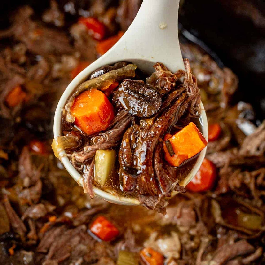 Slow Cooker Sweet Potato Beef Stew