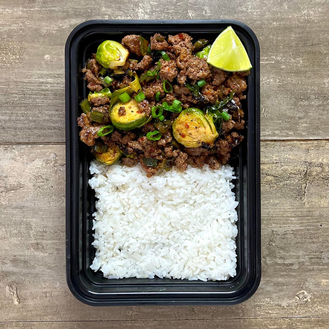 Firecracker Beef & Brussels