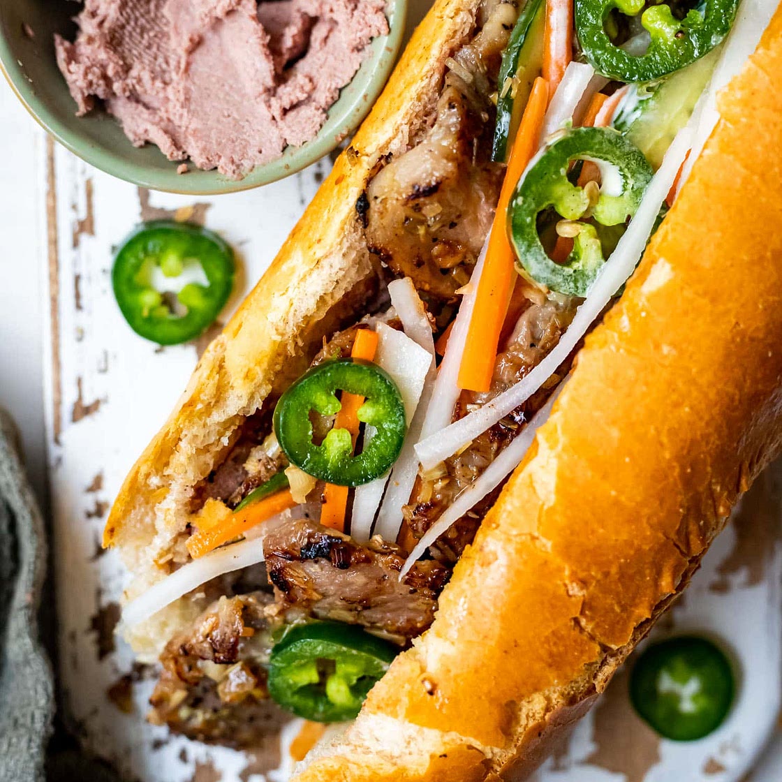 Authentic Banh Mi Recipe with Lemongrass Pork