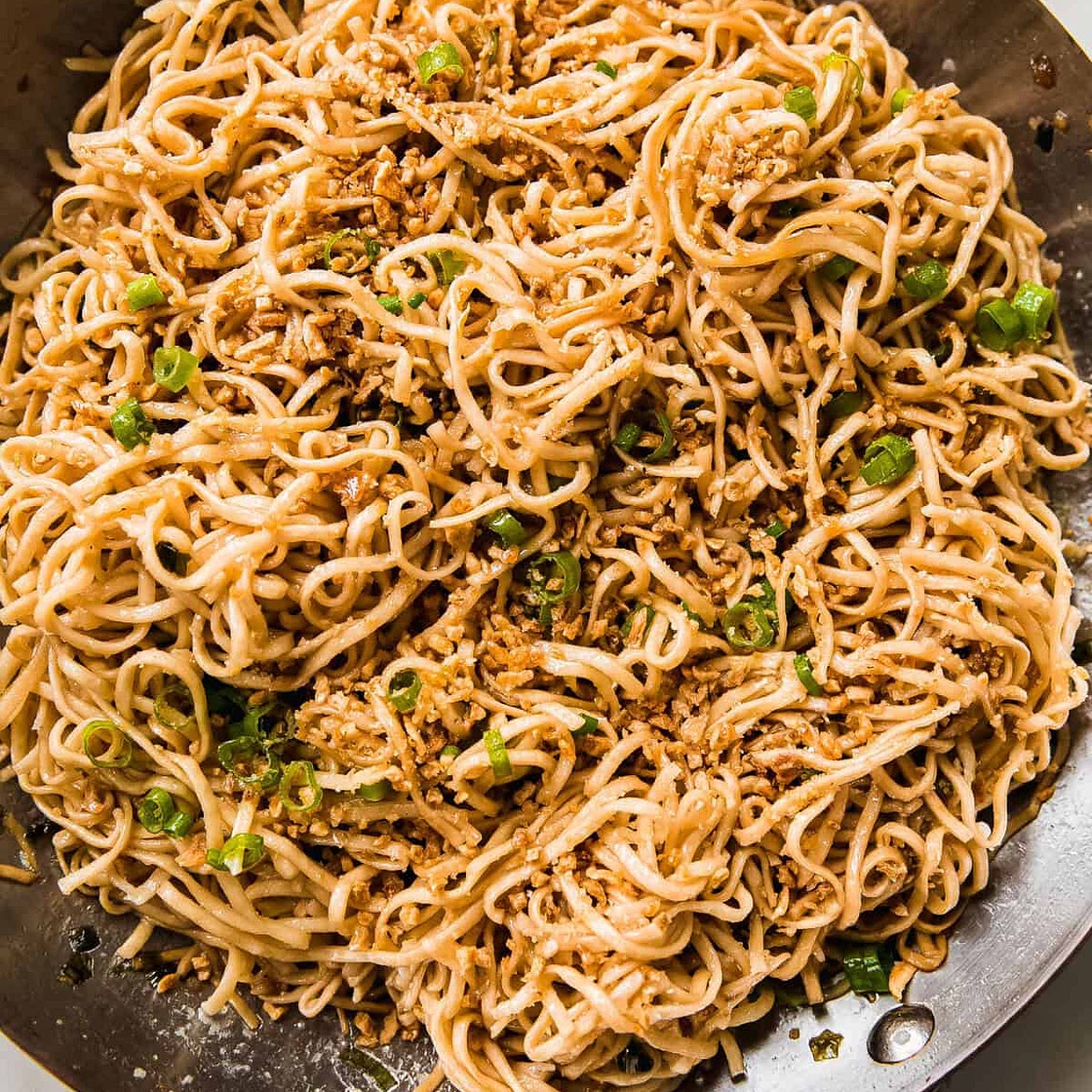 Crazy Good Quick Garlic Noodles